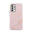 Peachy Gold - Pink Marble Samsung Galaxy A23 4G / 5G Case 1