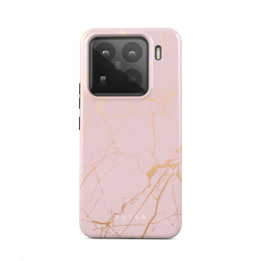 Peachy Gold - Pink MarbleXiaomi 15 Pro Case 1