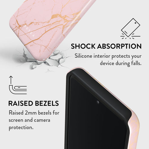 Peachy Gold - Pink MarbleXiaomi 15 Pro Case 4