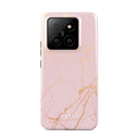 Peachy Gold - Pink Marble Xiaomi 14 Case 1