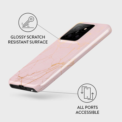 Peachy Gold - Pink Marble Xiaomi 14 Case 3