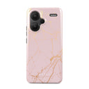 Peachy Gold - Pink Marble Xiaomi Redmi Note 13 Pro+ 5G Case 1