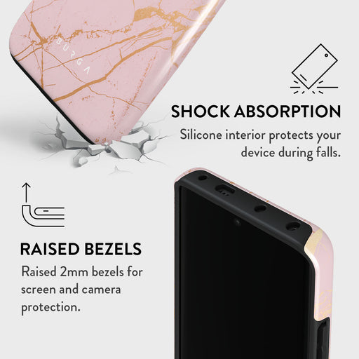 Peachy Gold - Pink Marble Xiaomi Redmi Note 13 Pro+ 5G Case 4