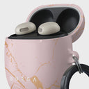 Peachy Gold - Pink Marble Google Pixel Buds Pro 2 Case 5
