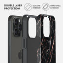 Rose Gold Marble - iPhone 15 Pro Max Case 6