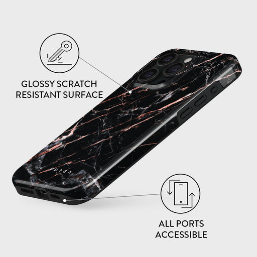 Rose Gold Marble - iPhone 15 Pro Max Case 7