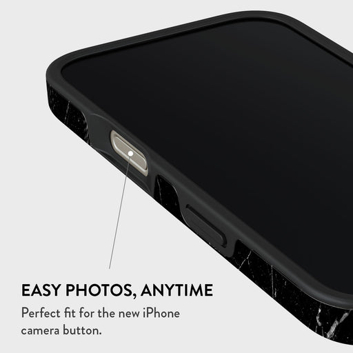 Noir Origin - Black Marble iPhone 16 Pro Max Case 5