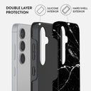 Noir Origin - Black Marble Samsung Galaxy S24 FE Case 2