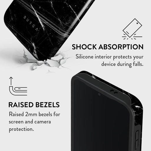 Noir Origin - Black Marble Samsung Galaxy S24 FE Case 4