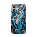 Mystic River - Blue Marble iPhone 16 Plus Case 1
