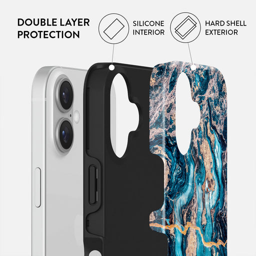 Mystic River - Blue Marble iPhone 16 Plus Case 2