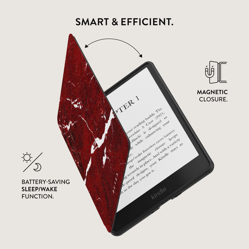 Iconic Red Ruby - Marble Kindle Paperwhite (11th Gen) Case 5