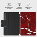 Iconic Red Ruby - Marble Samsung Galaxy Tab S9 Ultra Case 2
