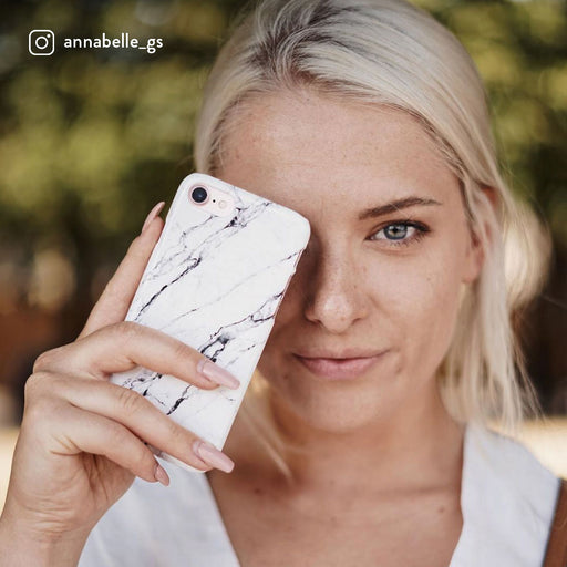 Satin White - Marble Samsung Galaxy S22 Case 28