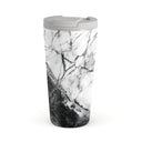Fatal Contradiction - Black & White Marble Travel Mug 1