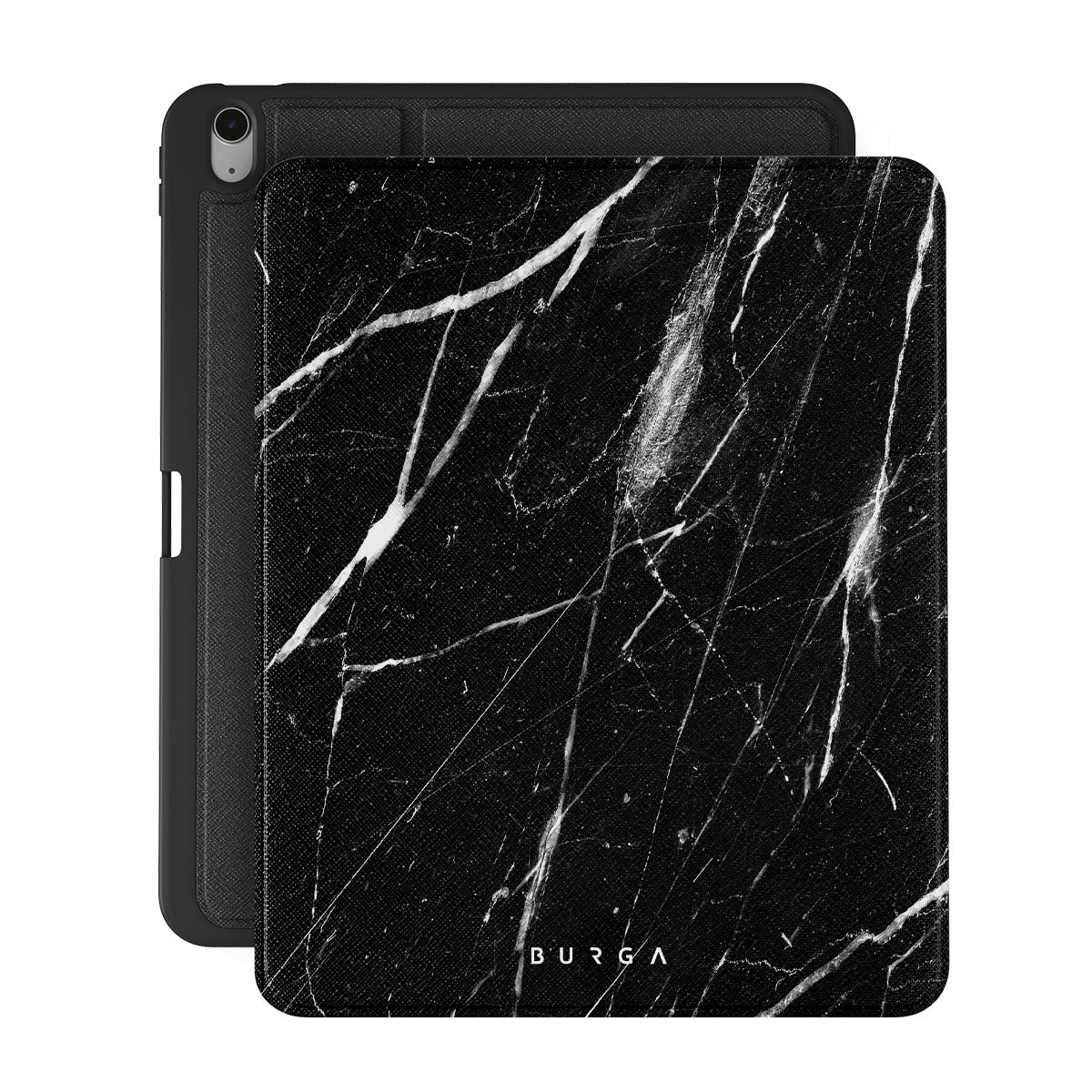 BURGA iPadケース iPad Air ブラック Noir Origin - Black Marble iPad Air 13 (7th/6th Gen) Case