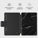 Noir Origin - Black Marble Samsung Galaxy Tab S9+ FE Case 2