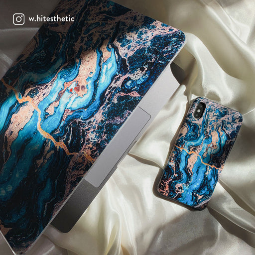 Mystic River - Blue Marble Samsung Galaxy S24 Plus Case 15