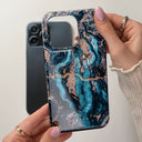 Mystic River - Blue Marble iPhone 16 Plus Case 20