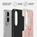 Golden Coral - Pink Samsung Galaxy S25 Edge Case 2