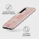 Golden Coral - Pink Samsung Galaxy A56 5G Case 3