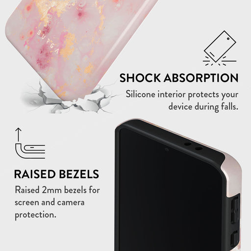 Golden Coral - Pink Samsung Galaxy A56 5G Case 4