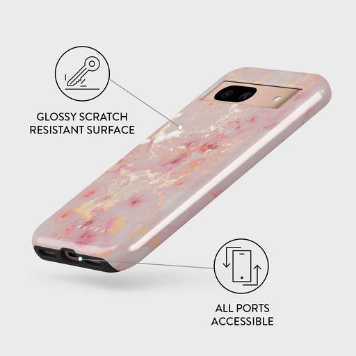 Golden Coral - Pink Google Pixel 8a Case 3