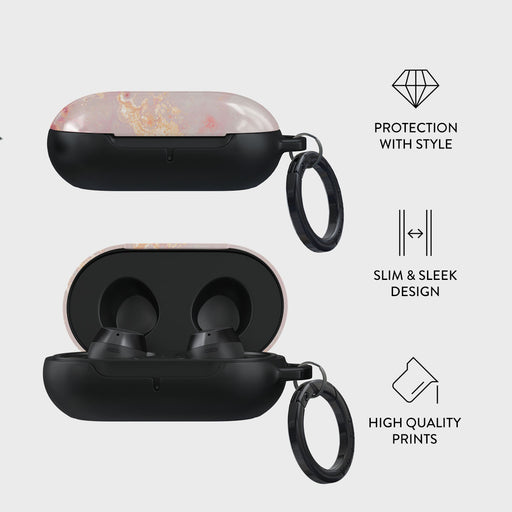 Golden Coral - Pink Samsung Galaxy Buds Case 4