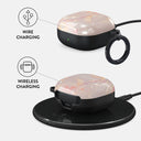 Golden Coral - Pink Samsung Galaxy Buds FE Case 3