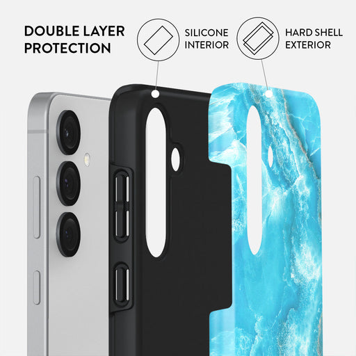 Ocean Waves - Blue Samsung Galaxy S25 Plus Case 2
