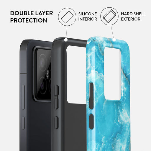 Ocean Waves - Blue Xiaomi 14 Pro Case 2