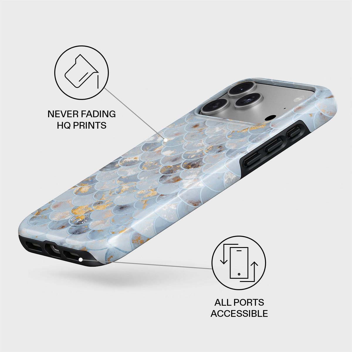 【新品未使用】BURGA iPhone 17 ケース Mermaid Crown iPhone 17 Pro Max Case, Mermaid Skin | BURGA