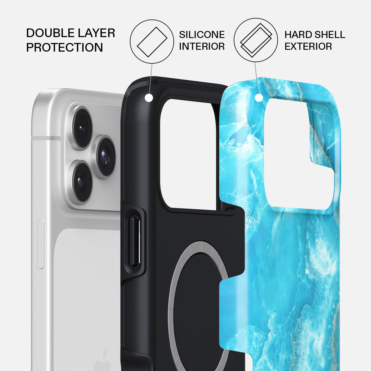 iPhone 17 Pro Max Case, Ocean Waves | BURGA