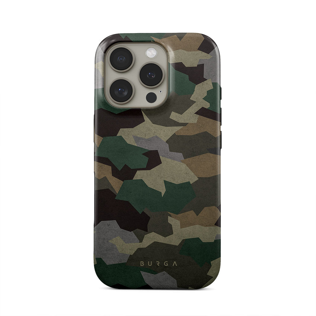 Tropical Green Camo iPhone 16 Pro Case BURGA