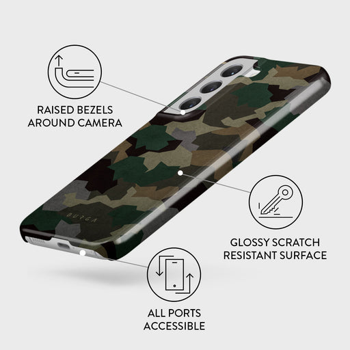 Tropical Green Camo - Samsung Galaxy S22 Plus Case 3