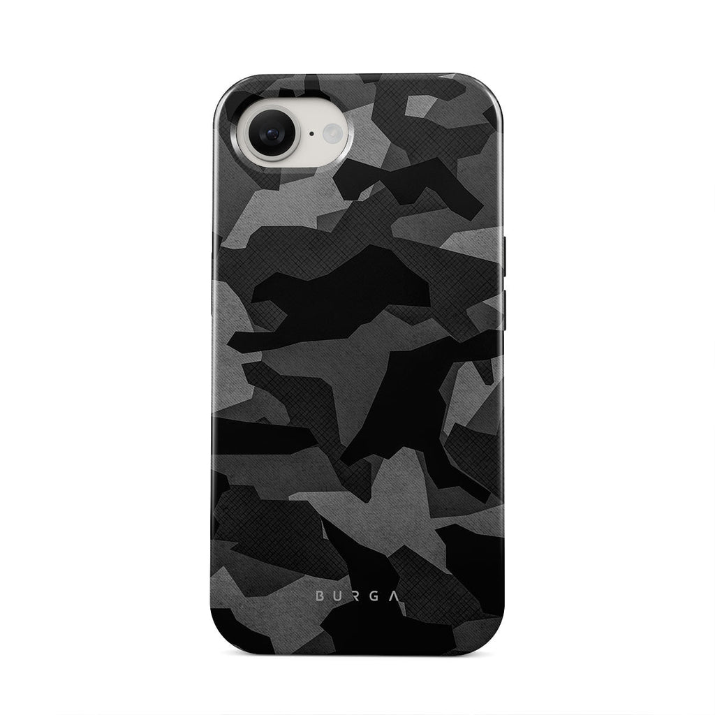 Night Black Camouflage - iPhone 16e Case | BURGA