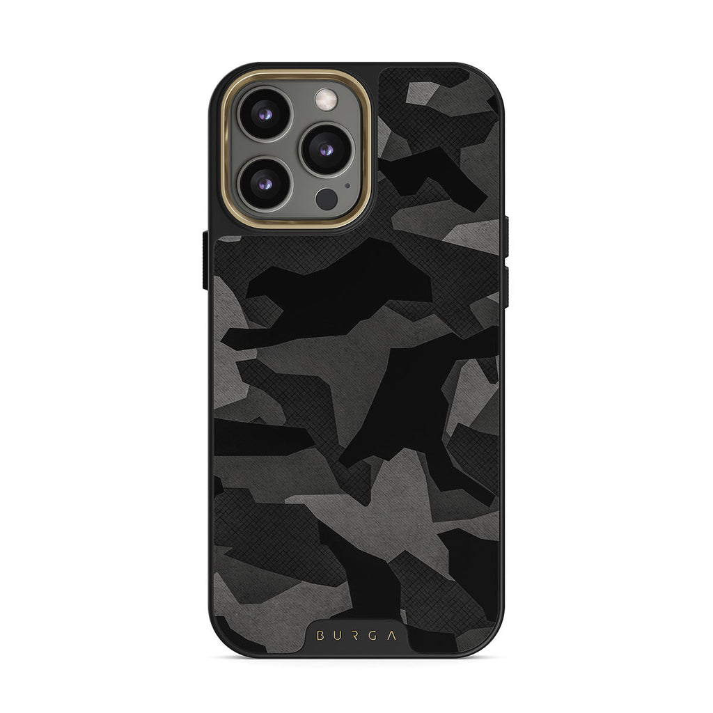 Night Black Camouflage - iPhone 13 Pro Case