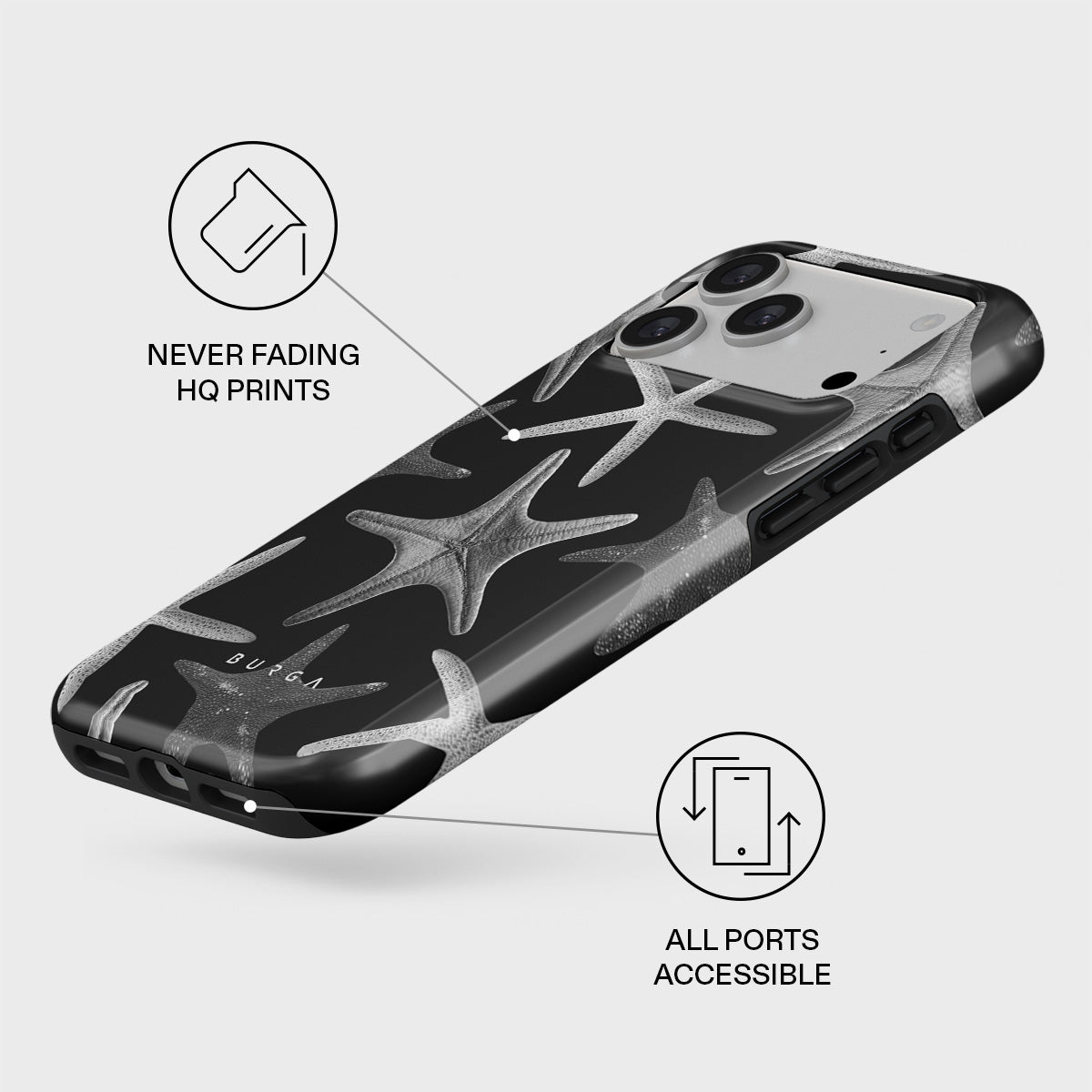 Midnight Ocean - iPhone 17 Pro Max Case | BURGA