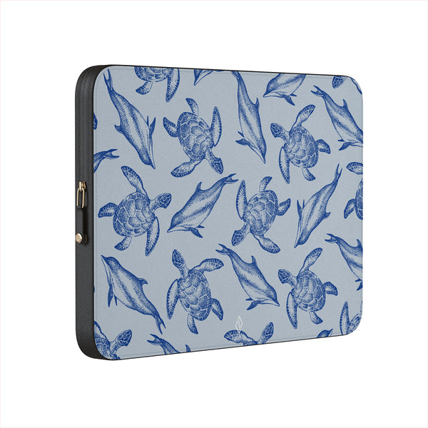 Aquatic Dance - Leather Laptop Sleeve | BURGA