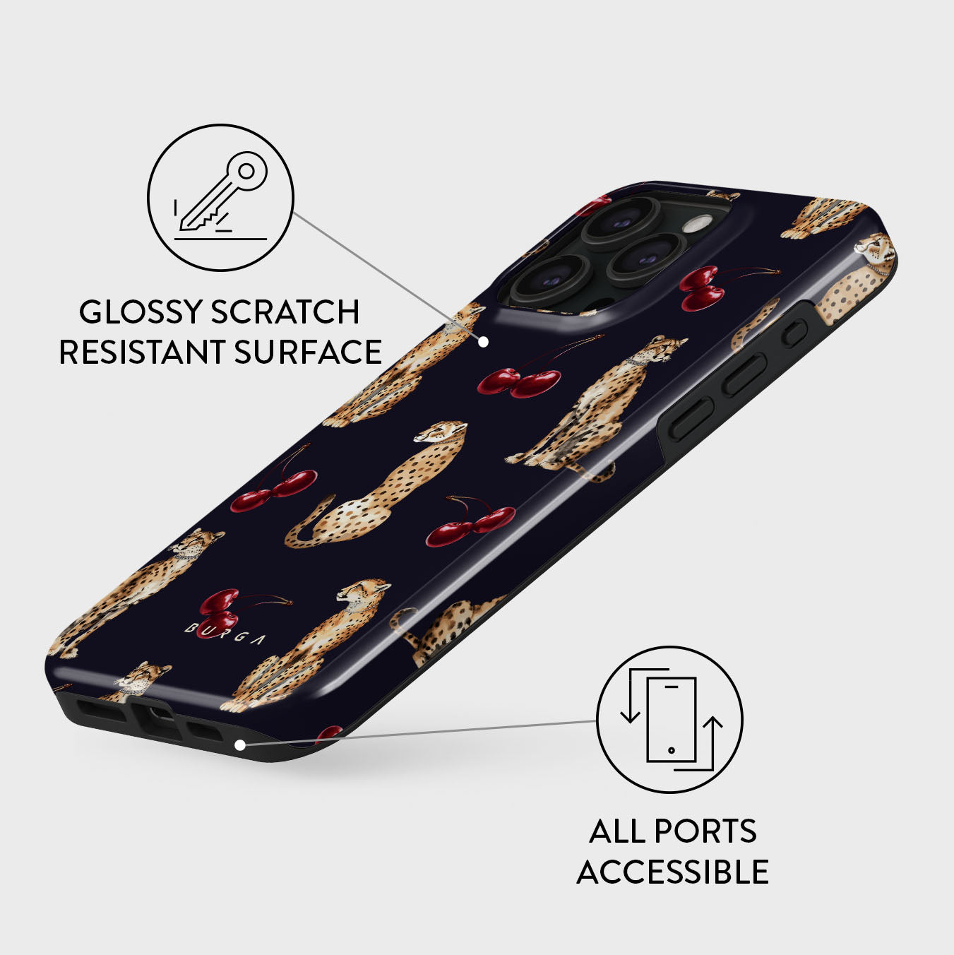 Cougar - iPhone 15 Pro Case | BURGA