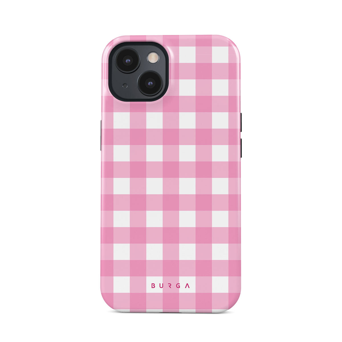 【BURGA】カスタマイズOK☆Think Pink〇チェック柄☆機種各種 BURGA】カスタマイズOK☆Think Pink〇チェック柄☆機種各種