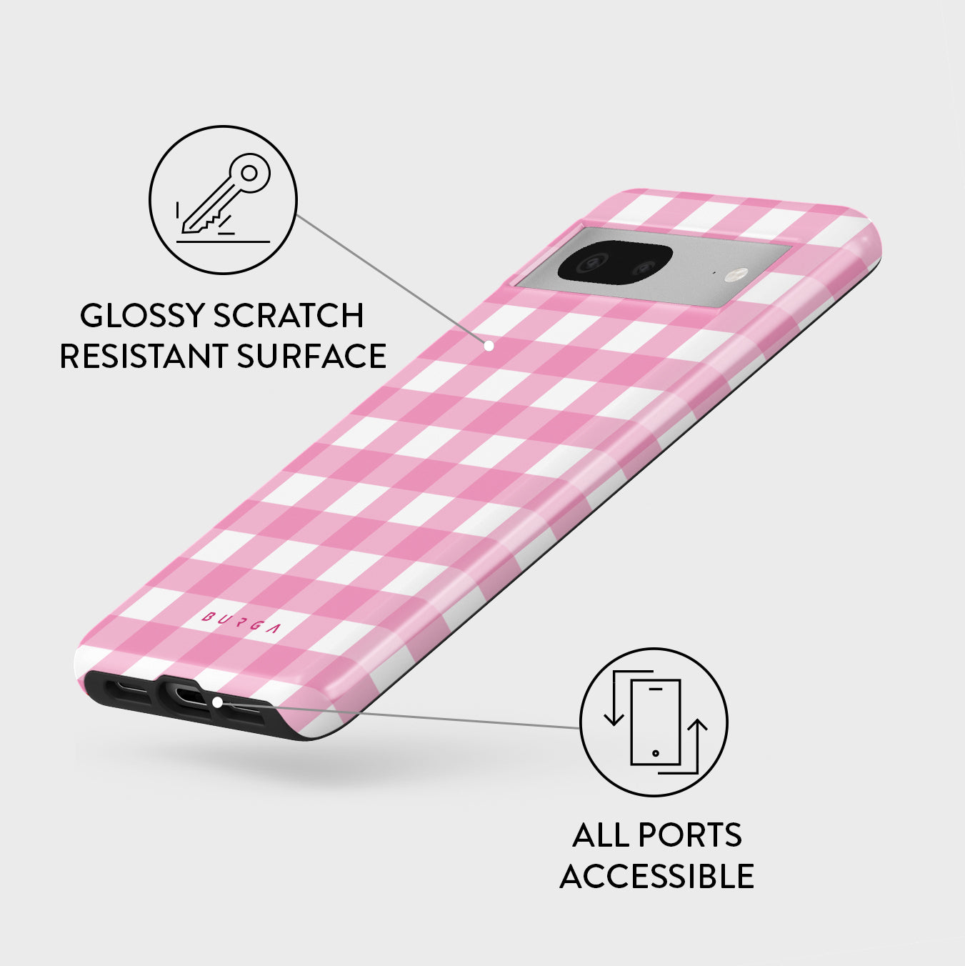 Think Pink - Google Pixel 7a Case Think Pink - Google Pixel 7a Case