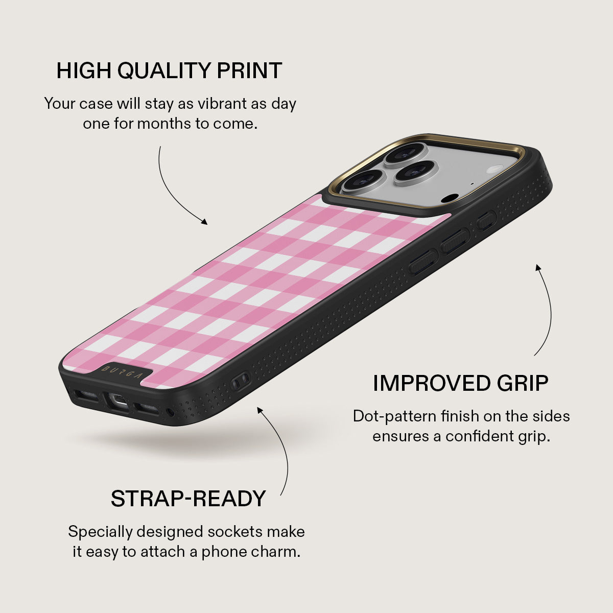 Think Pink - iPhone 17 Pro Max Case | BURGA