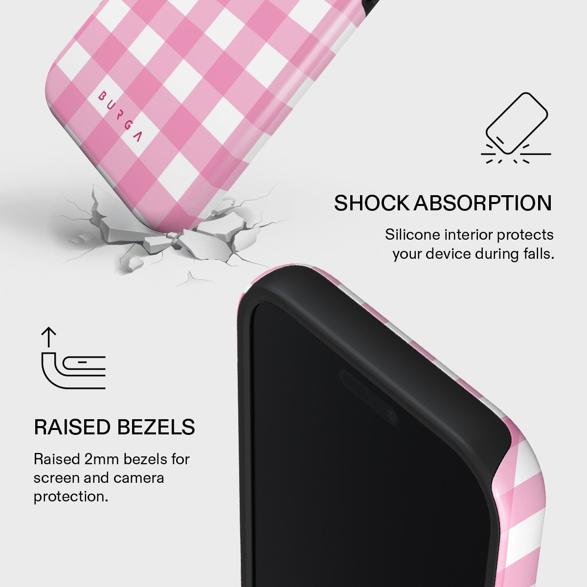 iPhone 17 Pro Max Case, Think Pink | BURGA