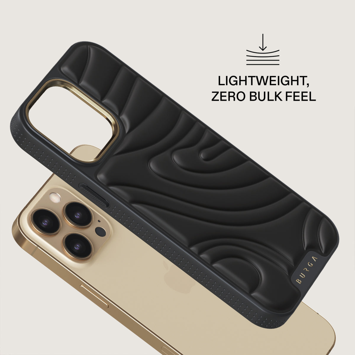 BURGA iPhoneケース iPhone14 Full Glam - Beige iPhone 14 Case | BURGA