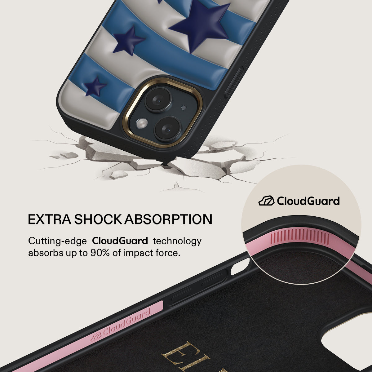 【新品】BURGA ボルドー 星柄 iPhone15proケース 収納袋付き Pop Star - iPhone 15 Case | BURGA