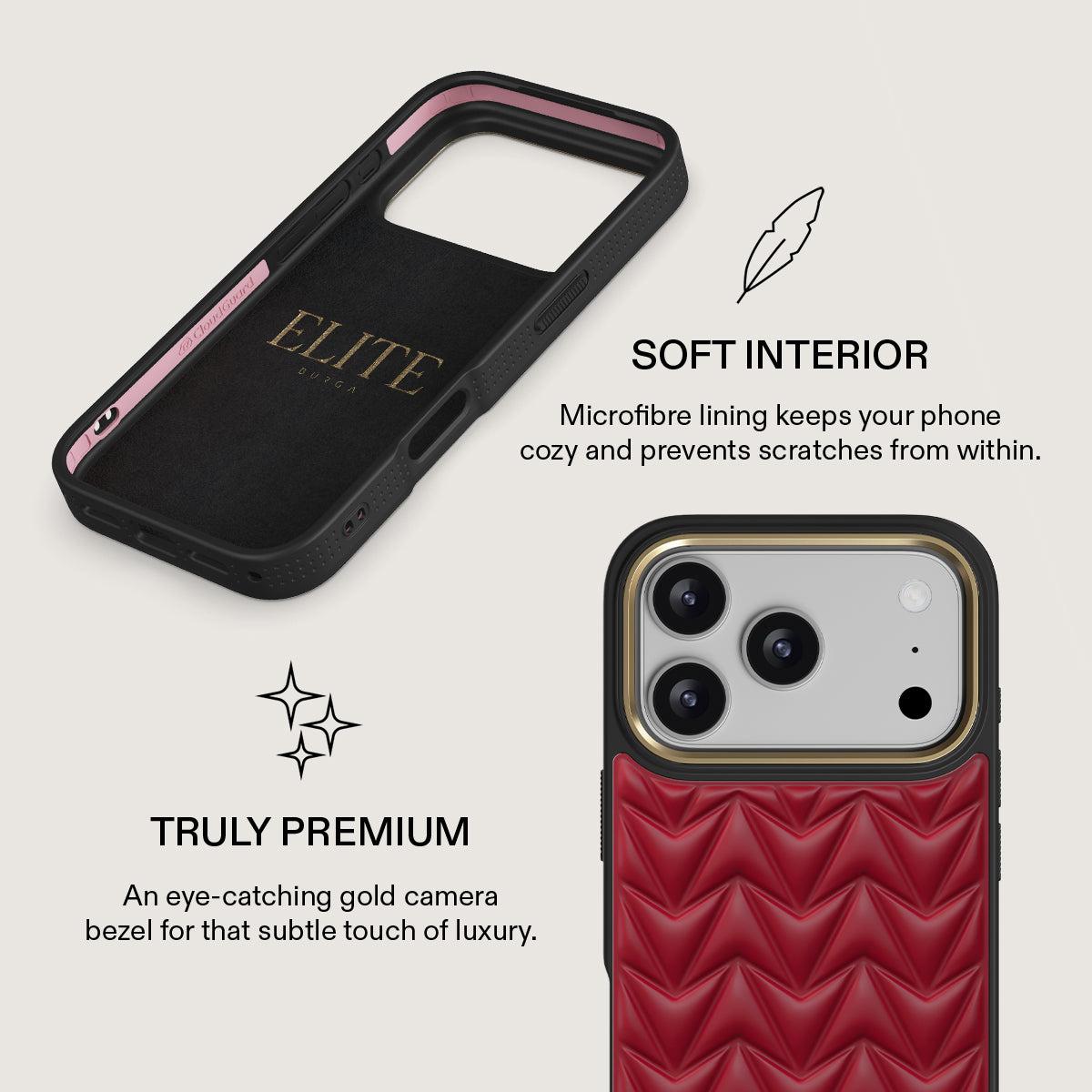 BURGA Crush - iPhone 17 Pro ケース Cherry - iPhone 17 Pro Case | BURGA