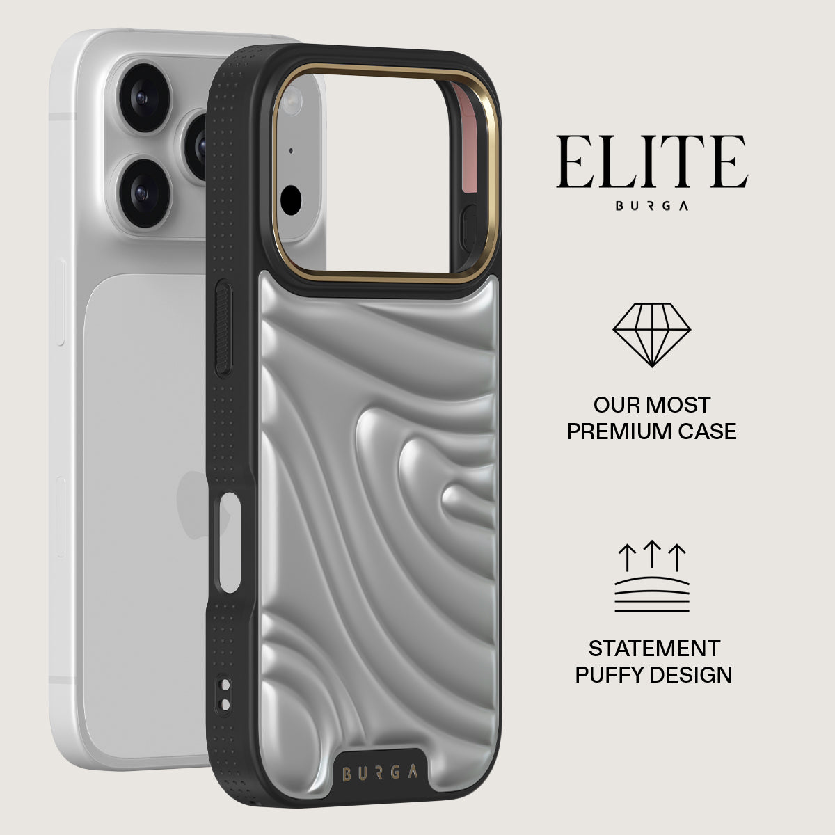 iPhone 17 Pro Case, Chrome | BURGA