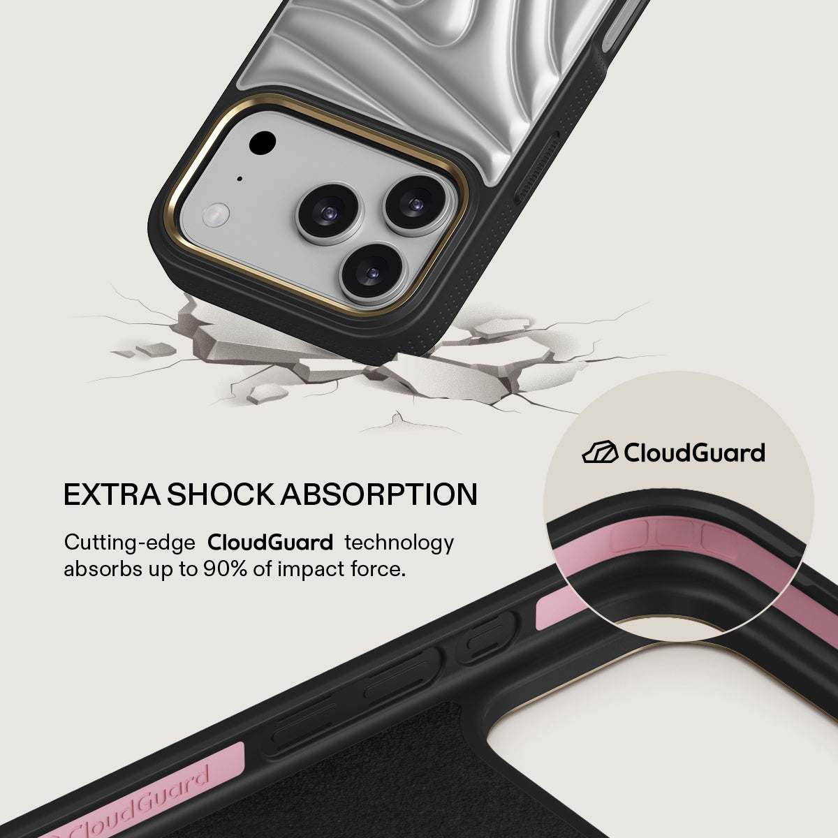 Chrome - iPhone 17 Pro Case | BURGA