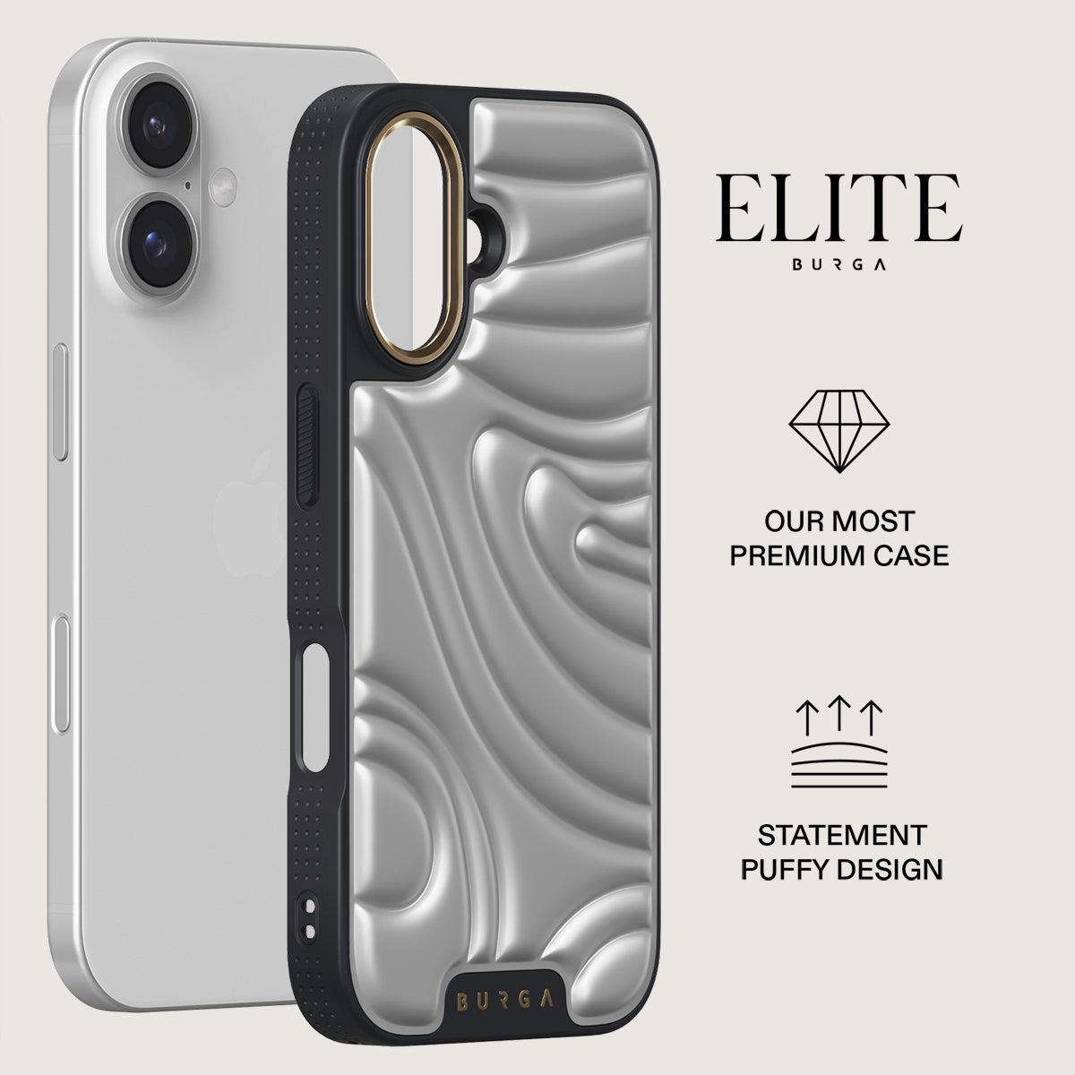 新品未使用 BURGA (ブルガ) Elite iPhone16ケース Chrome - iPhone 16 Case | BURGA